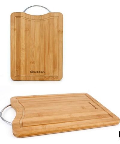 Schneidebrett mit Henkel Quttin Bambus (50 x 35 x 1,5 cm)