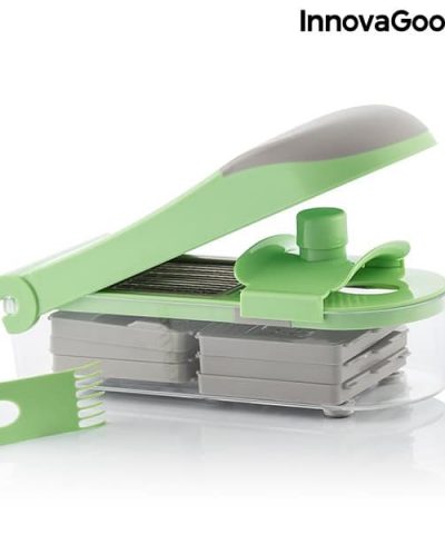 Alternative view of InnovaGoods Choppie Expert 7-IN-1 Gemüseschneider, Reibe und Mandoline mit Rezepten und Zubehör