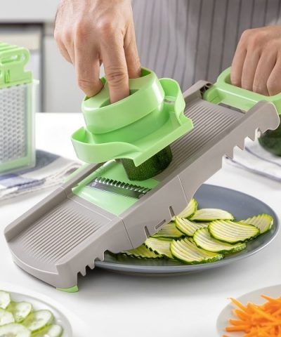 InnovaGoods Choppie Mandoline-Reibeisen faltbar 6 IN 1 - optimal für Obst und Gemüse