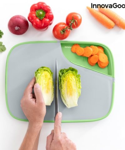 InnovaGoods Reblok multifunktionales Schneidebrett mit Wendefunktion