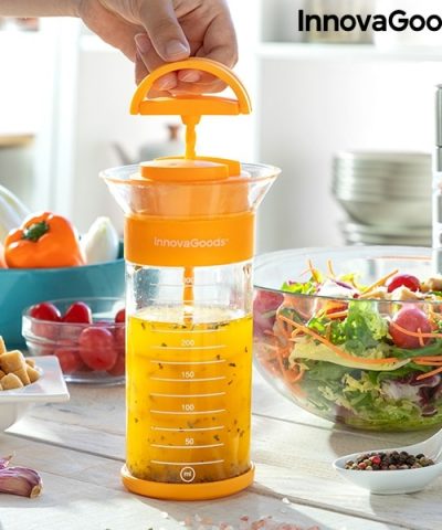InnovaGoods Dressix - Soßen- und Vinaigrette-Emulgator mit Rezepten