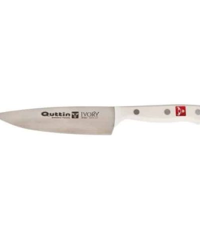 Küchenmesser Quttin Ivory Sybarite 20 cm - Edelstahlmesser mit weißem Kunststoffgriff