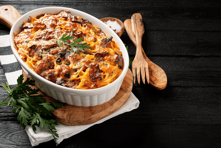 beitrag spagettiauflauf mit speck