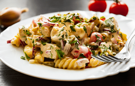 Leckeres Rezept für Pasta in cremiger Puten-Champignon-Sauce 1 blog pasta mithaehnchenbrustfile