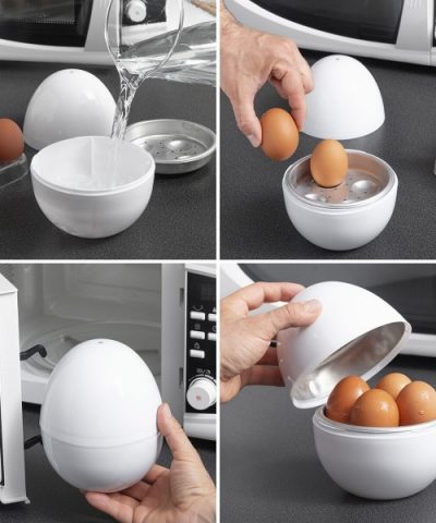 Alternative view of Eierkocher für die Mikrowelle mit Rezepten BOILEGG INNOVAGOODS