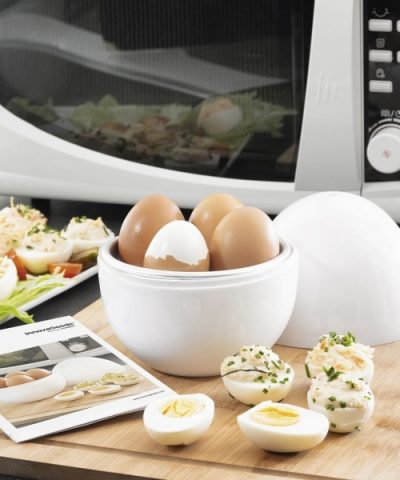 Eierkocher für die Mikrowelle mit Rezepten BOILEGG INNOVAGOODS
