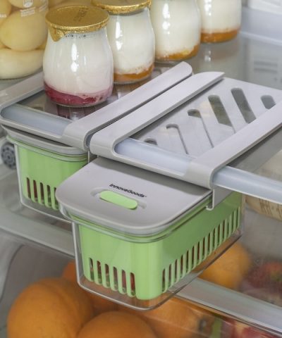 Alternative view of Lebensmittelbehälter PREFO INNOVAGOODS mit Kühlschrankhalterung und doppeltem Boden