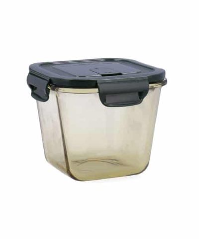 Lunchbox Bidasoa Infinity kariert grün gelb Glas 900 ml - hermetisch versiegelt - Aufbewahrungsbox