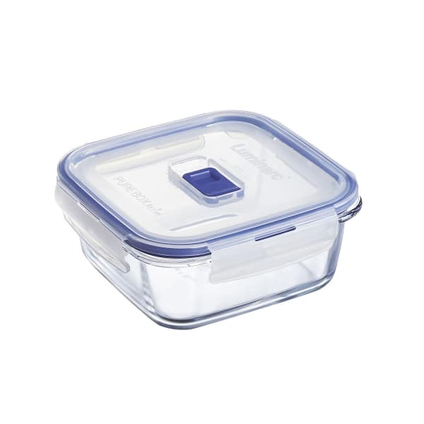 lunchbox hermetisch luminarc pure box active 760 ml zweifarbig glas 6 stueck 547554