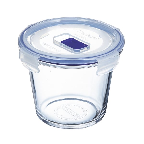 lunchbox hermetisch luminarc pure box active 840 ml 13 x 11 cm zweifarbig glas 6 stueck 547568