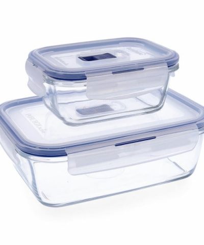 Lunchbox-Set LUMINARC PURE BOX KRISTALL zweifarbig (2-teilig) - Organizer & Aufbewahrung