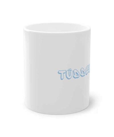 Alternative view of Kaffeetasse weiß mit norddeutschen Begriff "Tüddelband", 330ml Fassungsvermögen