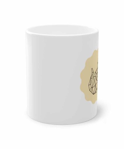 Alternative view of Kaffeetasse weiß mit einer Katzenstruktur, 330ml Fassungsvermögen