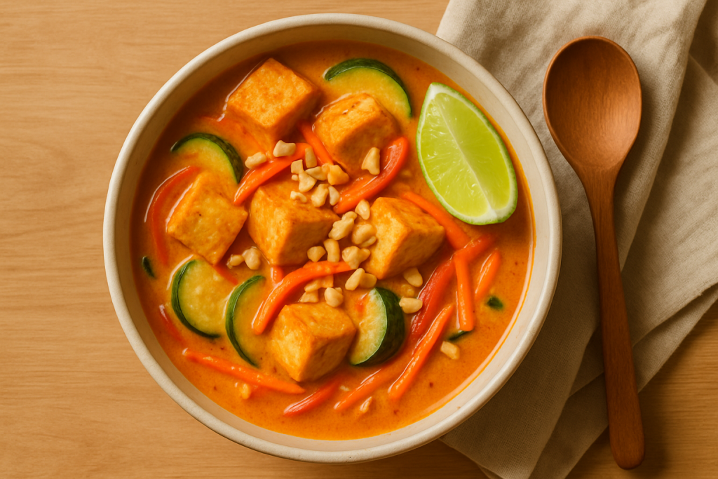 Einfaches rotes Thai-Curry mit Tofu – aromatisch, vegan & schnell gemacht